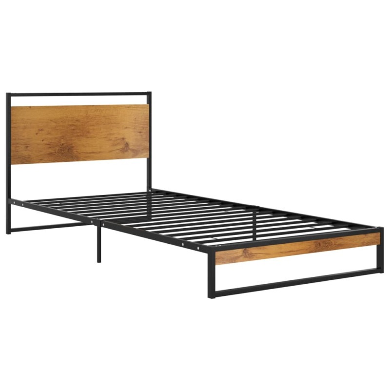 Cadre de lit sans matelas métal 90x200 cm