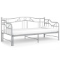 Cadre de canapé lit extensible sans matelas gris métal 90x200cm