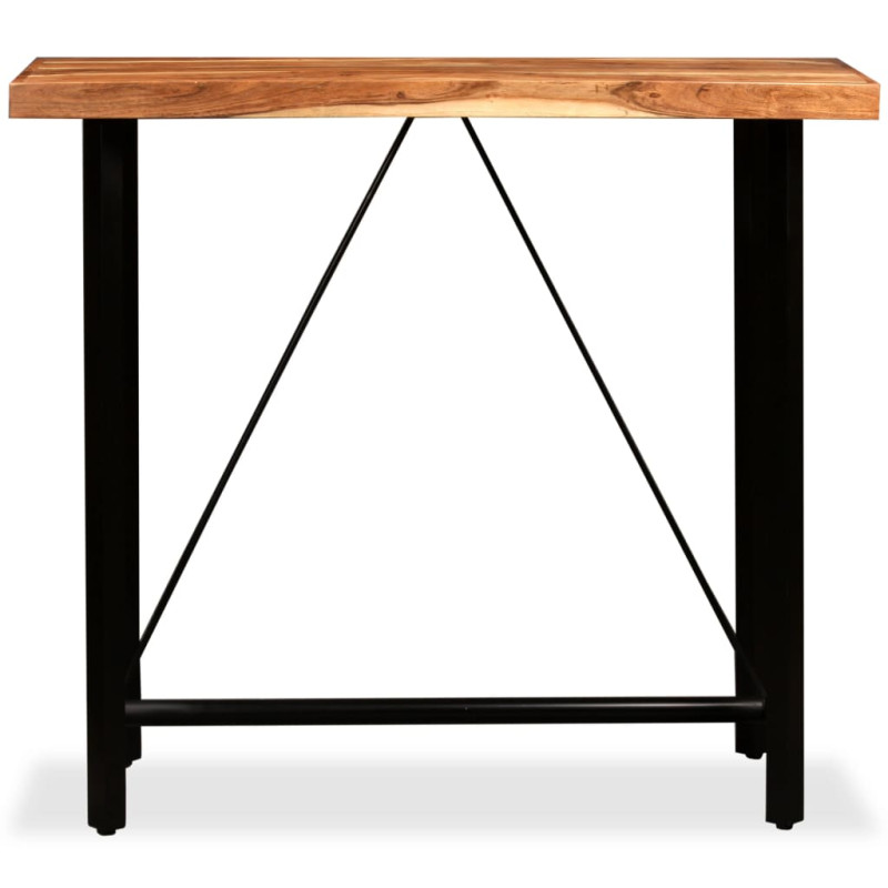 Table de bar Bois massif d acacia 120x60x107 cm