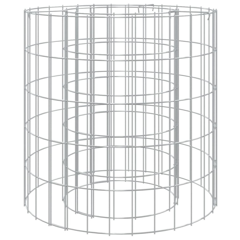 Foyer en gabion Ø 50 cm Fer galvanisé