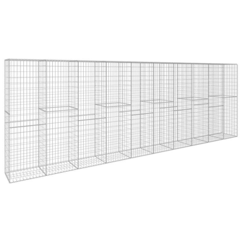 Mur en gabion avec couvercle Acier galvanisé 600 x 50 x 200 cm