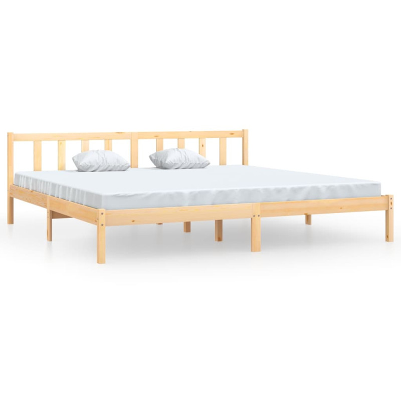 Cadre de lit sans matelas bois massif