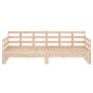 Lit coulissant sans matelas bois de pin massif 2x(90x200) cm