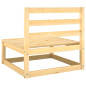 Salon de jardin 2 pcs bois de pin massif