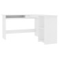 Bureau d angle en forme de L Blanc 120x140x75 cm