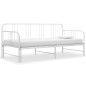 Cadre de canapé lit extensible sans matelas blanc 90x200 cm