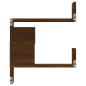 Étagère d angle murale Chêne marron 40x40x50 cm Bois ingénierie