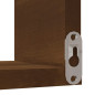 Étagère d angle murale Chêne marron 40x40x50 cm Bois ingénierie