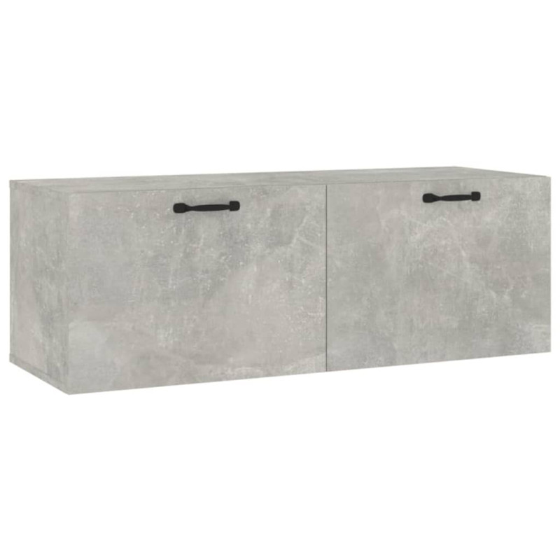 Armoire murale Gris béton 100x36,5x35 cm Bois d ingénierie