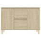 Buffet chêne sonoma 101x35x70 cm bois d ingénierie