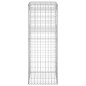 Poteaux à panier de gabion 2 pcs 50x50x140 cm Fer