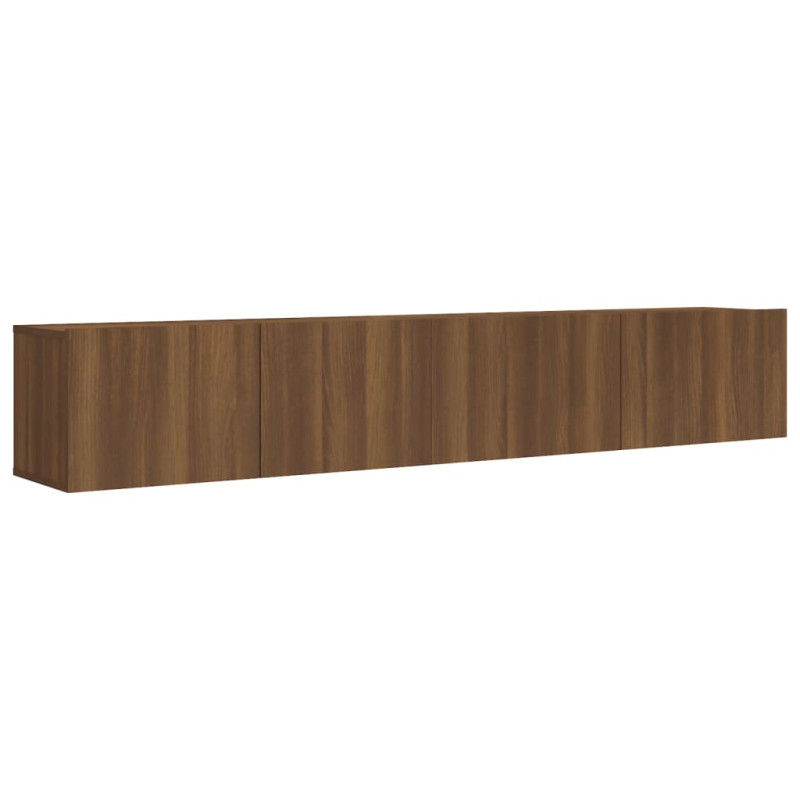 Ensemble de meubles TV 2 pcs Chêne marron Bois d ingénierie