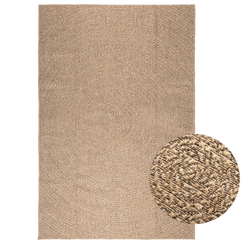 Tapis ZIZUR 160x230 cm aspect de jute intérieur et extérieur