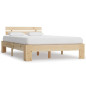 Cadre de lit sans matelas 140x200 cm bois massif de pin