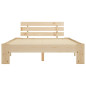 Cadre de lit sans matelas 140x200 cm bois massif de pin