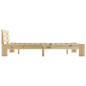 Cadre de lit sans matelas 140x200 cm bois massif de pin