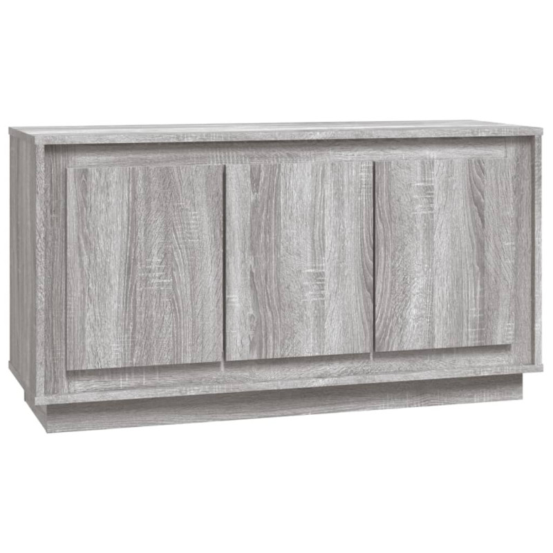 Buffet sonoma gris 102x35x55 cm bois d ingénierie