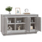 Buffet sonoma gris 102x35x55 cm bois d ingénierie