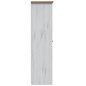 Garde robe 3 portes Blanc 118x50x171,5cm Pin Assortiment Panama