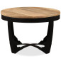 Table basse bois de manguier brut 60x40 cm