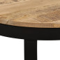 Table basse bois de manguier brut 60x40 cm