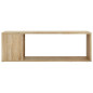 Meuble TV Chêne sonoma 100x24x32 cm Bois d ingénierie