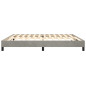 Cadre de lit sans matelas gris clair 200x200 cm velours