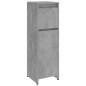 Armoire de salle de bain Gris béton 30x30x95 cm Bois ingénierie