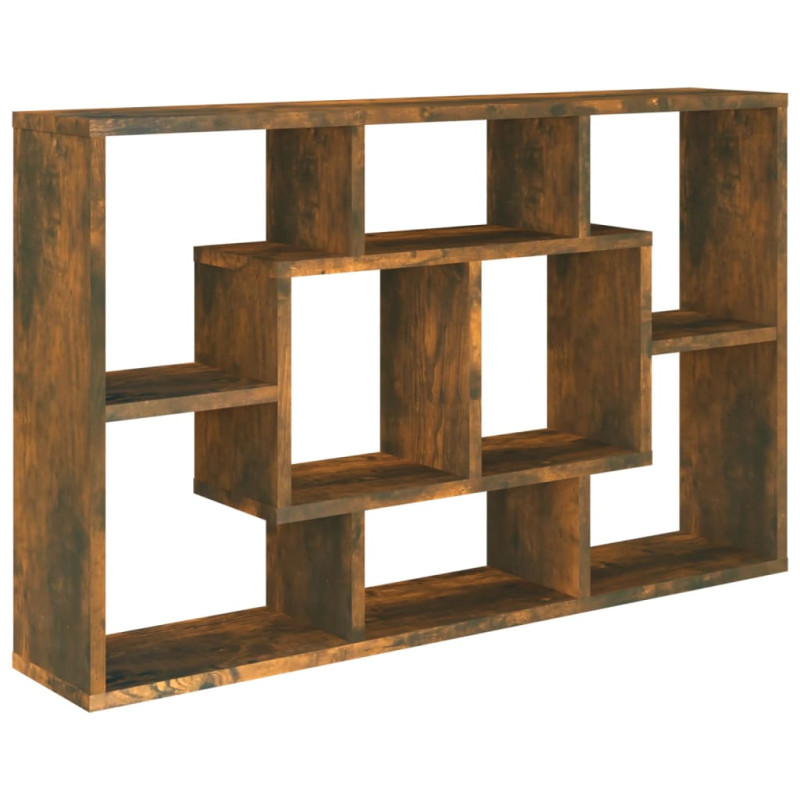 Étagère murale Chêne fumé 85x16x52,5 cm Bois d ingénierie