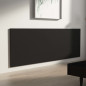 Tête de lit murale Noir 240x1,5x80 cm Bois d ingénierie