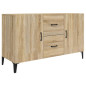 Buffet chêne sonoma 100x36x60 cm bois d ingénierie