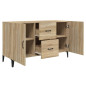 Buffet chêne sonoma 100x36x60 cm bois d ingénierie