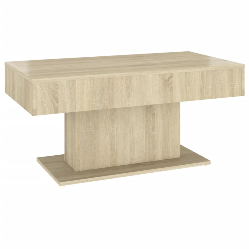 Table basse chêne sonoma 96x50x45 cm bois d ingénierie