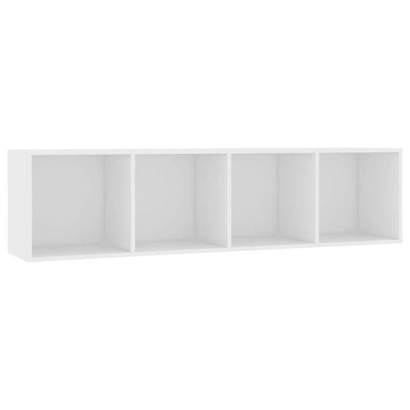 Bibliothèque Meuble TV Blanc 143x30x36 cm