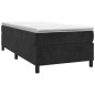 Cadre de lit sans matelas noir 80x200 cm velours