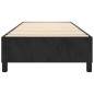 Cadre de lit sans matelas noir 80x200 cm velours