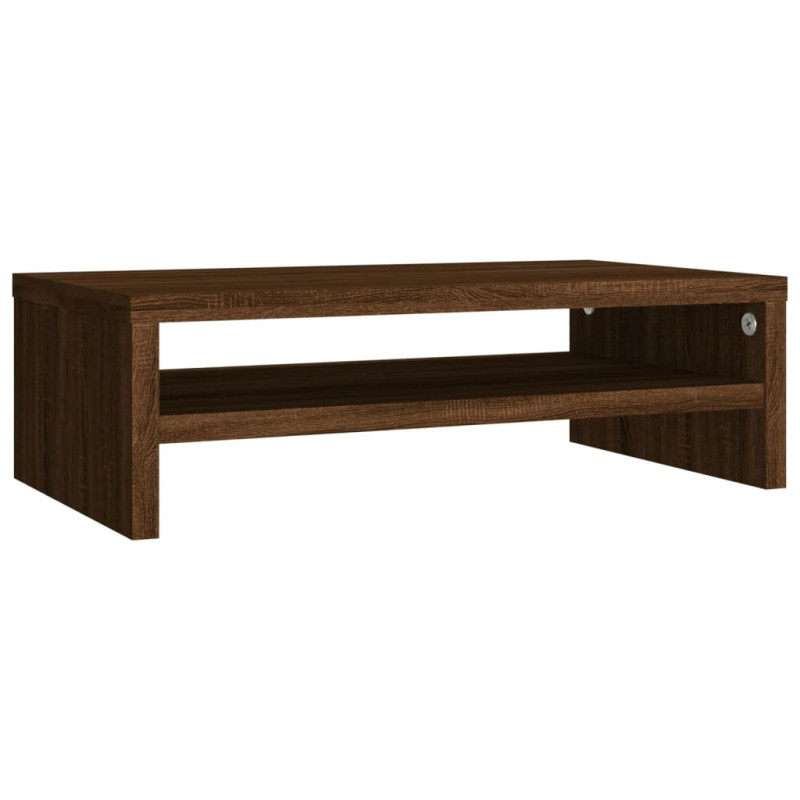 Support de moniteur Chêne marron 42x24x13 cm Bois d ingénierie