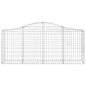 Panier de gabions arqué 200x30x80 100 cm Fer galvanisé