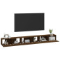 Ensemble de meubles TV 3 pcs Chêne marron Bois d ingénierie