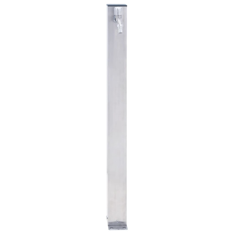 Colonne à eau de jardin 60 cm acier inoxydable carré