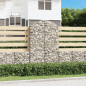 Panier de gabions arqué 100x30x160 180 cm Fer galvanisé