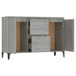 Buffet Sonoma gris 104x35x70 cm Bois d ingénierie