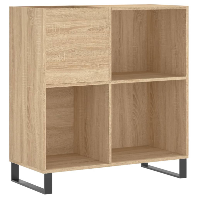 Armoire à disques chêne sonoma 84,5x38x89 cm bois d ingénierie