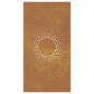 Décoration murale jardin 105x55cm acier corten design du soleil