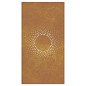 Décoration murale jardin 105x55cm acier corten design du soleil