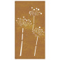 Décoration murale jardin 105x55 cm acier corten design de fleur