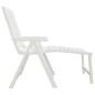 Chaise longue blanc plastique