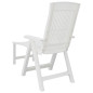 Chaise longue blanc plastique