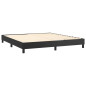 Cadre de lit sans matelas noir 160x200 cm similicuir