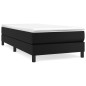 Cadre de lit sans matelas noir 90x200 cm similicuir